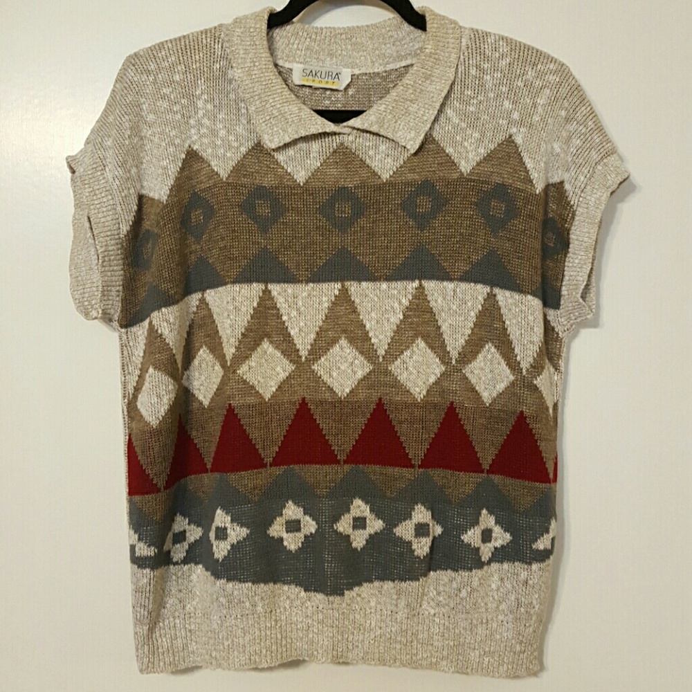 Vintage Sakura Sport Sweater Medium